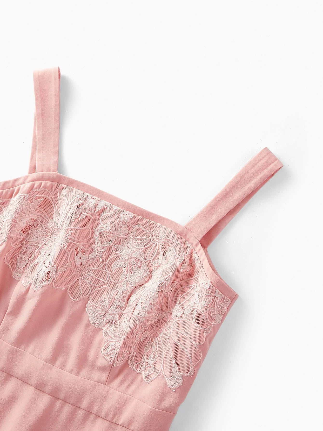 PREMIUM WOMENS EMBROIDERED LACE PATCHWORK MIDLENGTH ALINE DRESS