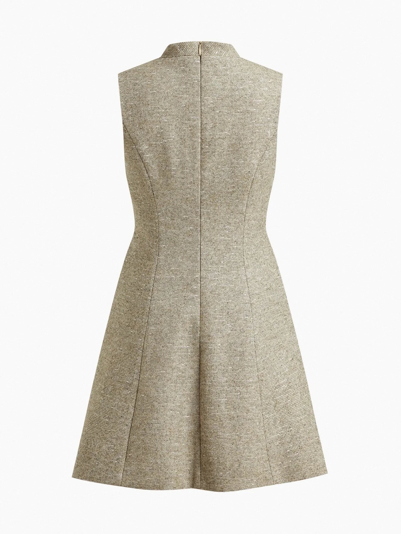 PREMIUM WOMENS EMBROIDERED WAIST FLARED HEM DRESS AUTUMNWINTER