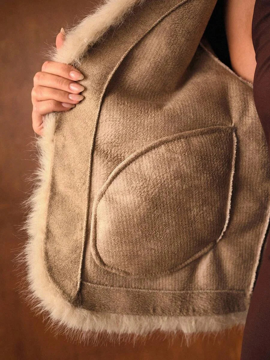 PREMIUM WOMENS FAUX FUR LINED WARM COAT AUTUMNWINTER