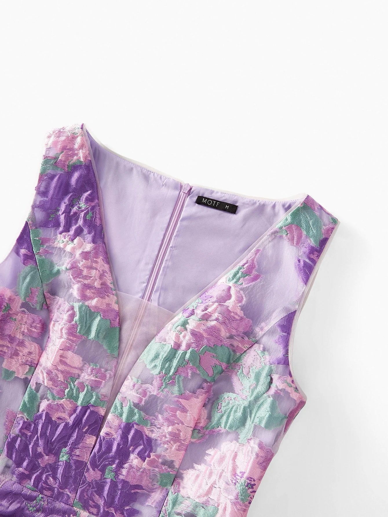 PREMIUM WOMENS JACQUARD DEEP VNECK MIDLENGTH DRESS SUMMER