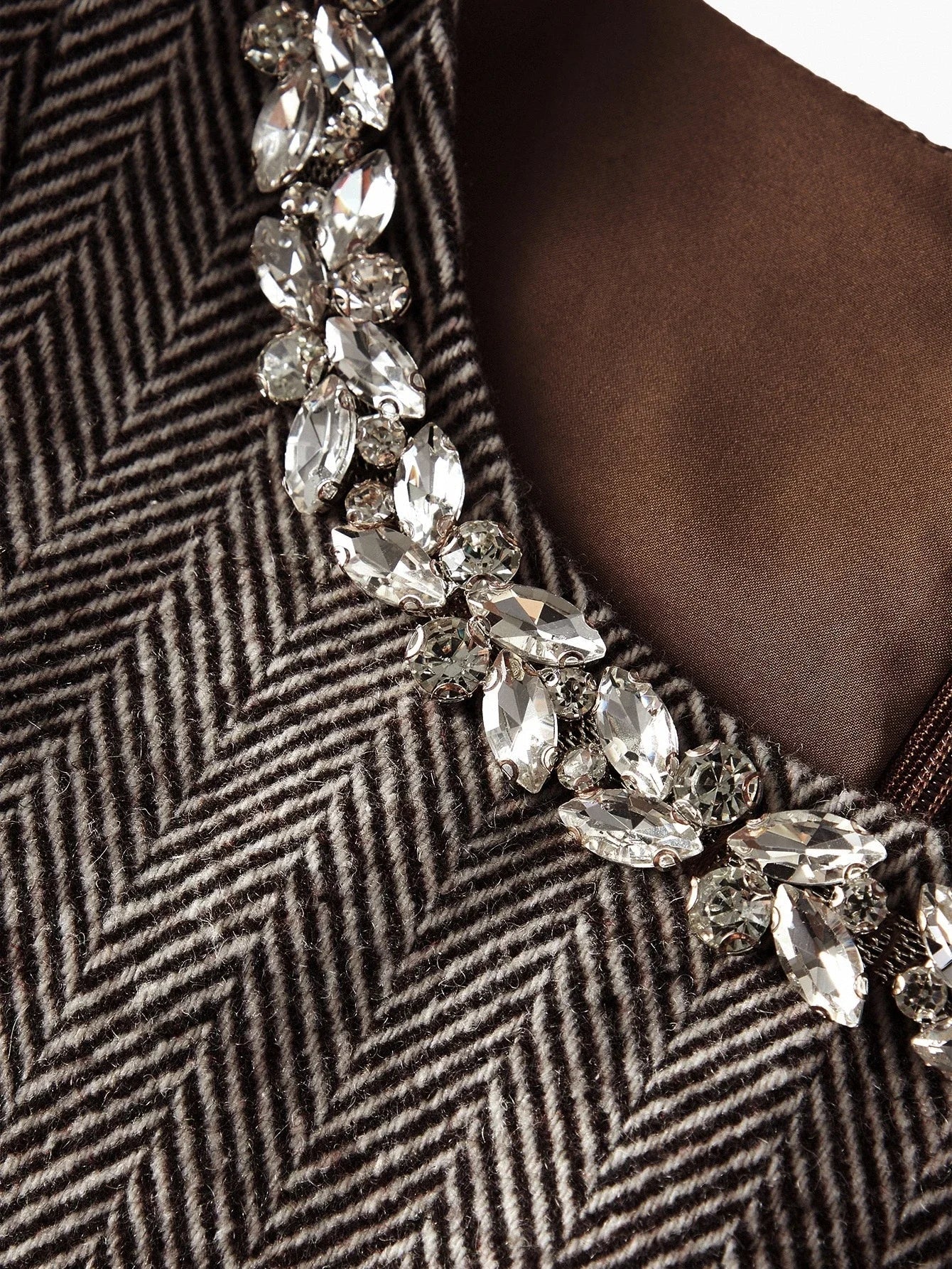 PREMIUM WOMENS JACQUARD SLEEVELESS WAIST GATHERED HEM DRESS AUTUMNWINTER