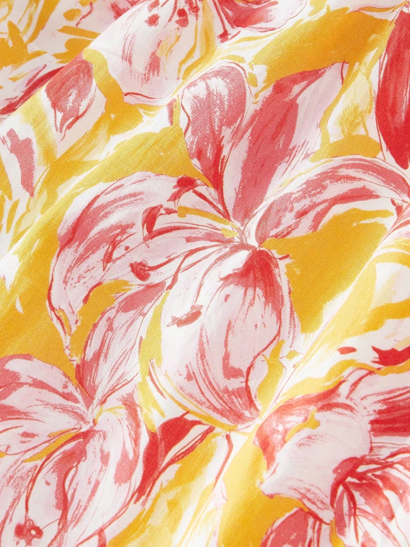 PREMIUM WOMENS LINEN FLOWER PRINT STEREO FLORAL GATHERED MIDI DRESS SUMMER VACATION DRESS