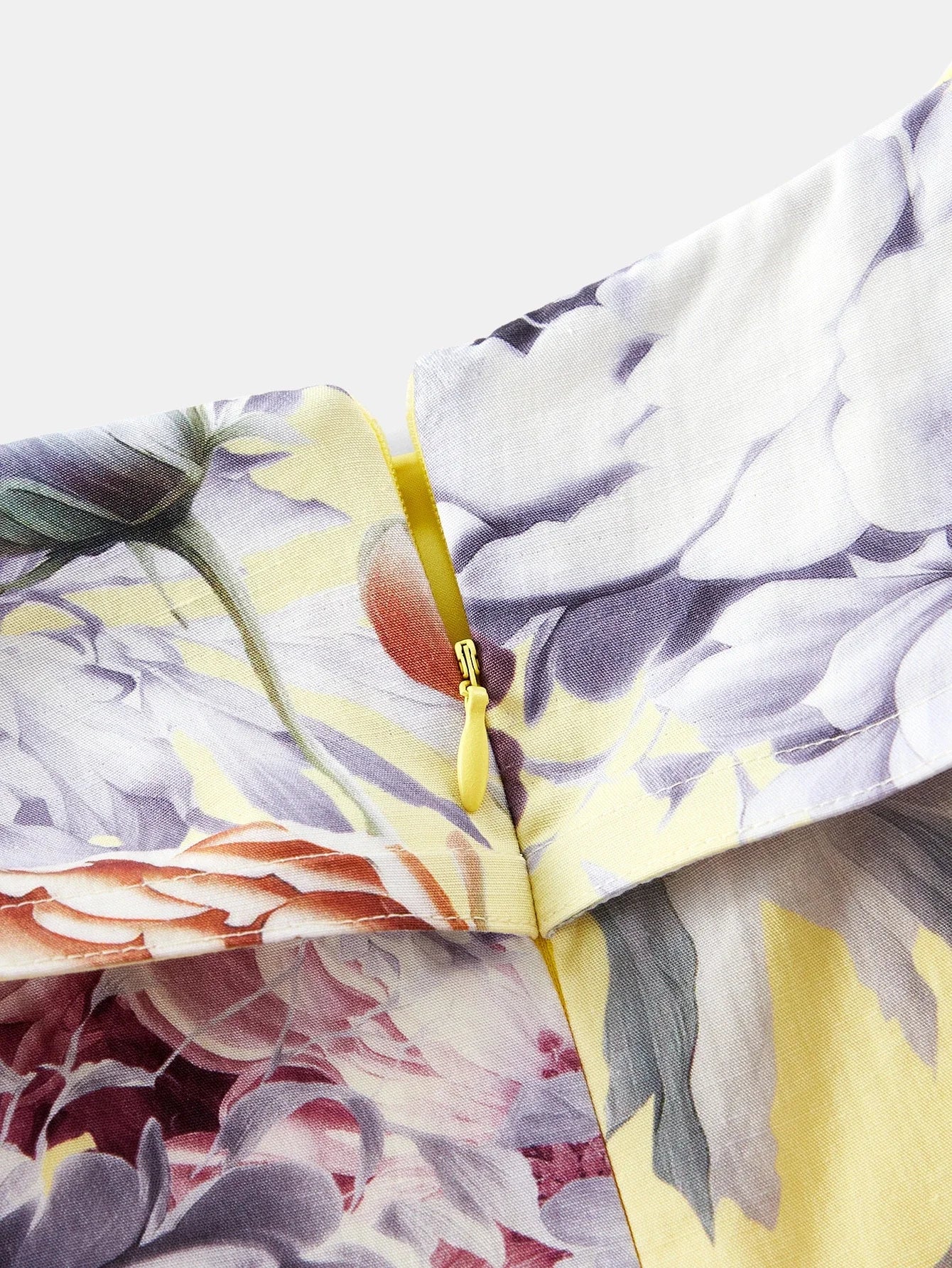 PREMIUM WOMENS LINEN ROMANTIC FLORAL PRINT LAYERED RUFFLE HEM DRESS