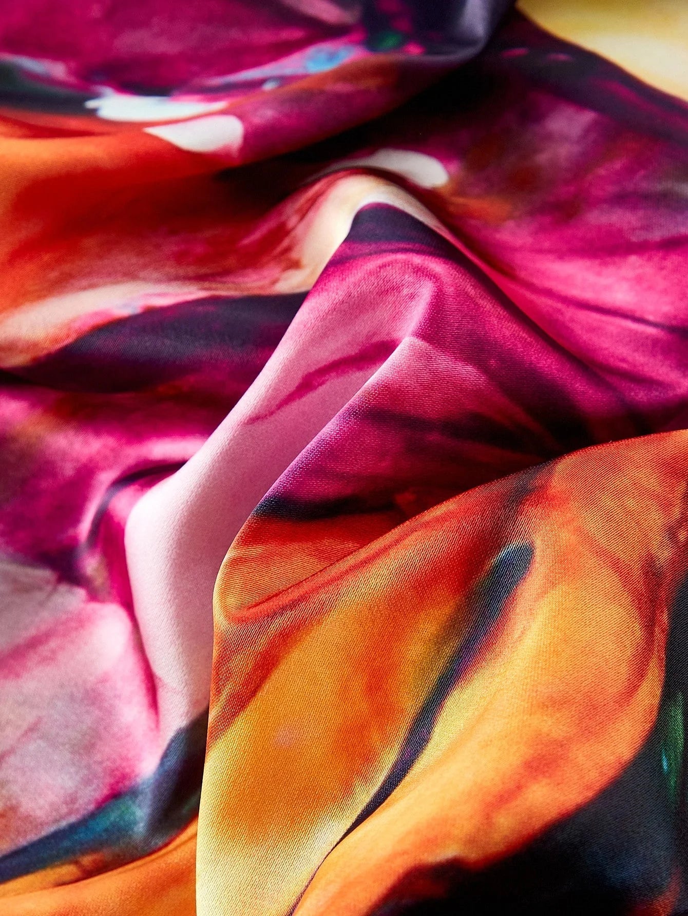 PREMIUM WOMENS MIDLENGTH BUTTERFLY PRINTED LOOSE COWL COLLAR DRESS WITHOUT BELT