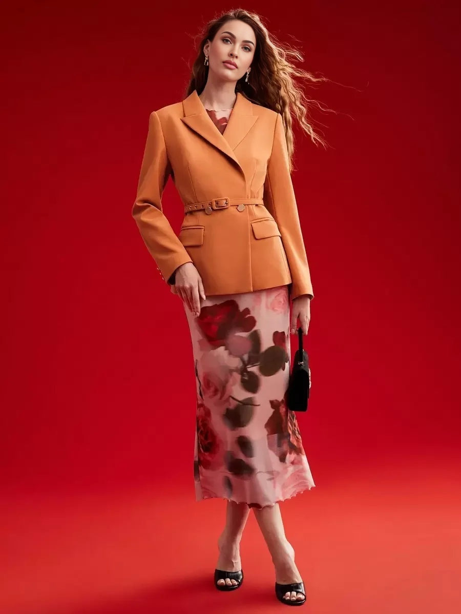 PREMIUM WOMENS POINTED COLLAR BLAZER JACKETVALENTINES DAY