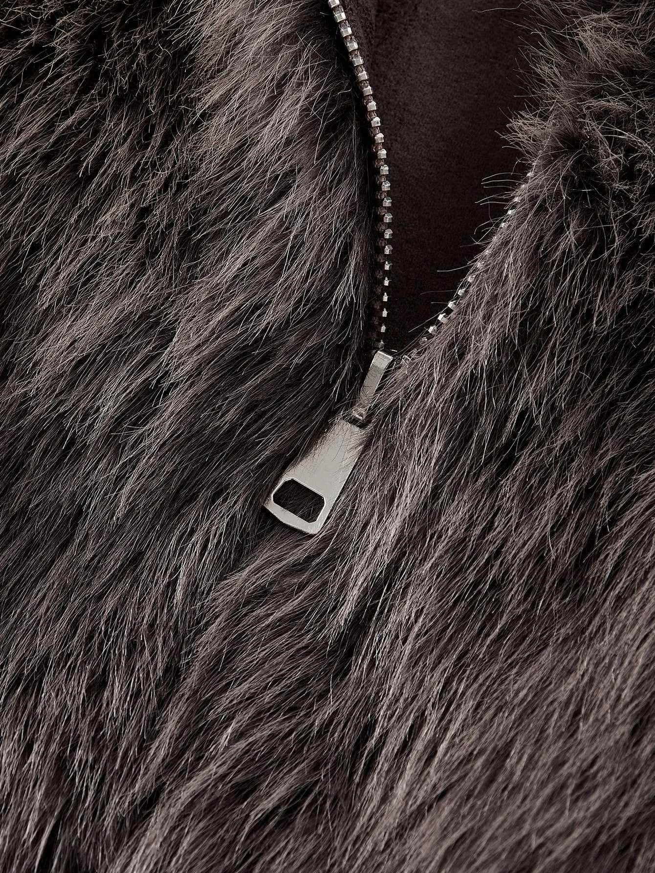 PREMIUM Womens Solid Color Long Sleeve Faux Fur Collar Elegant Jacket AutumnWinter