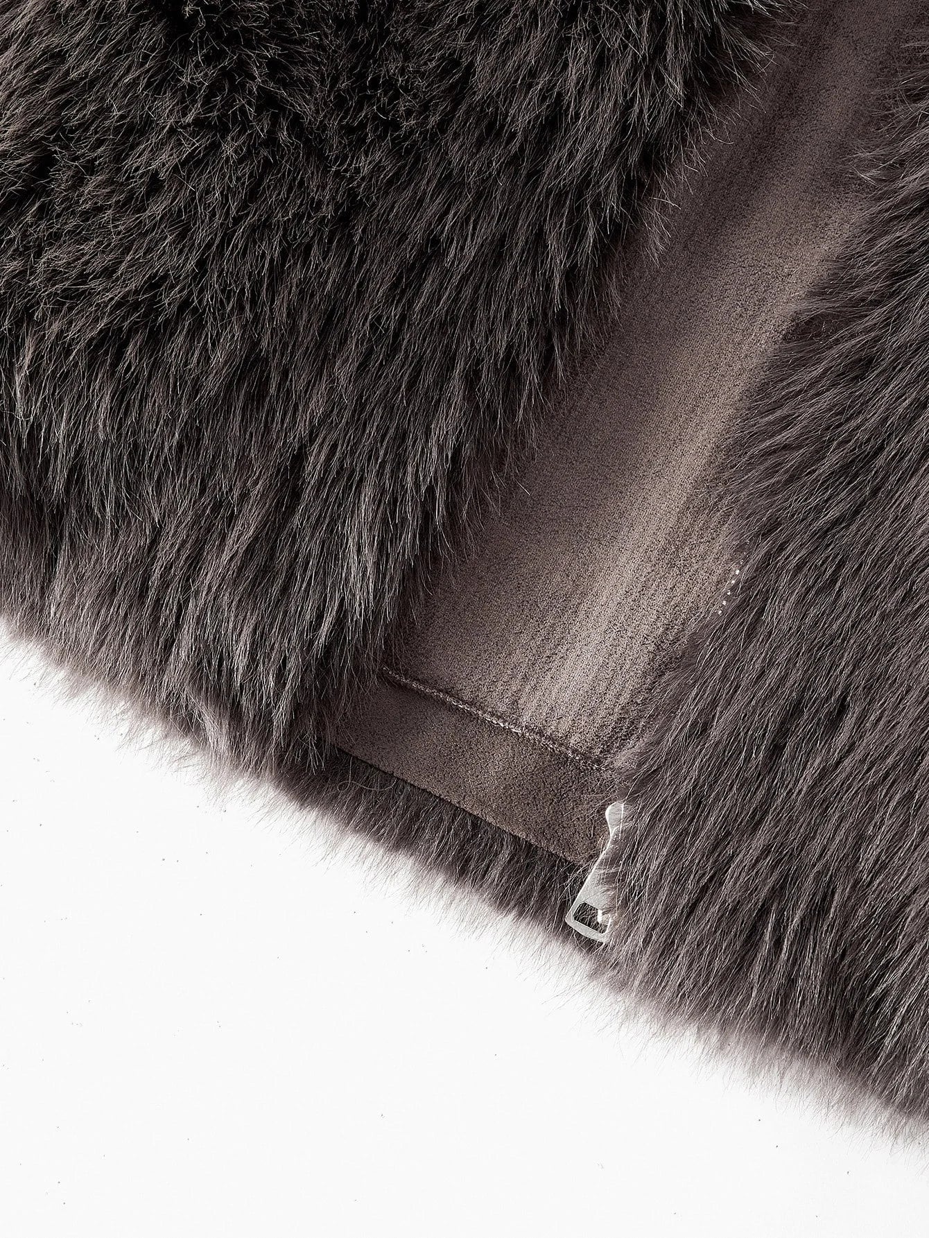 PREMIUM Womens Solid Color Long Sleeve Faux Fur Collar Elegant Jacket AutumnWinter