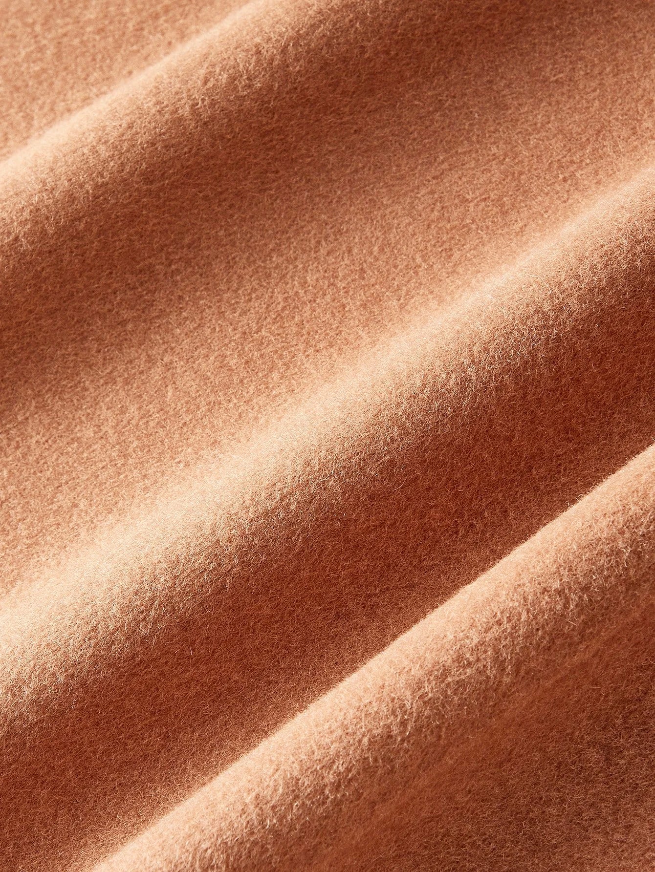 PREMIUM WOMENS WOOL CONTRAST FURRY COLLAR OVERCOAT AUTUMNWINTER