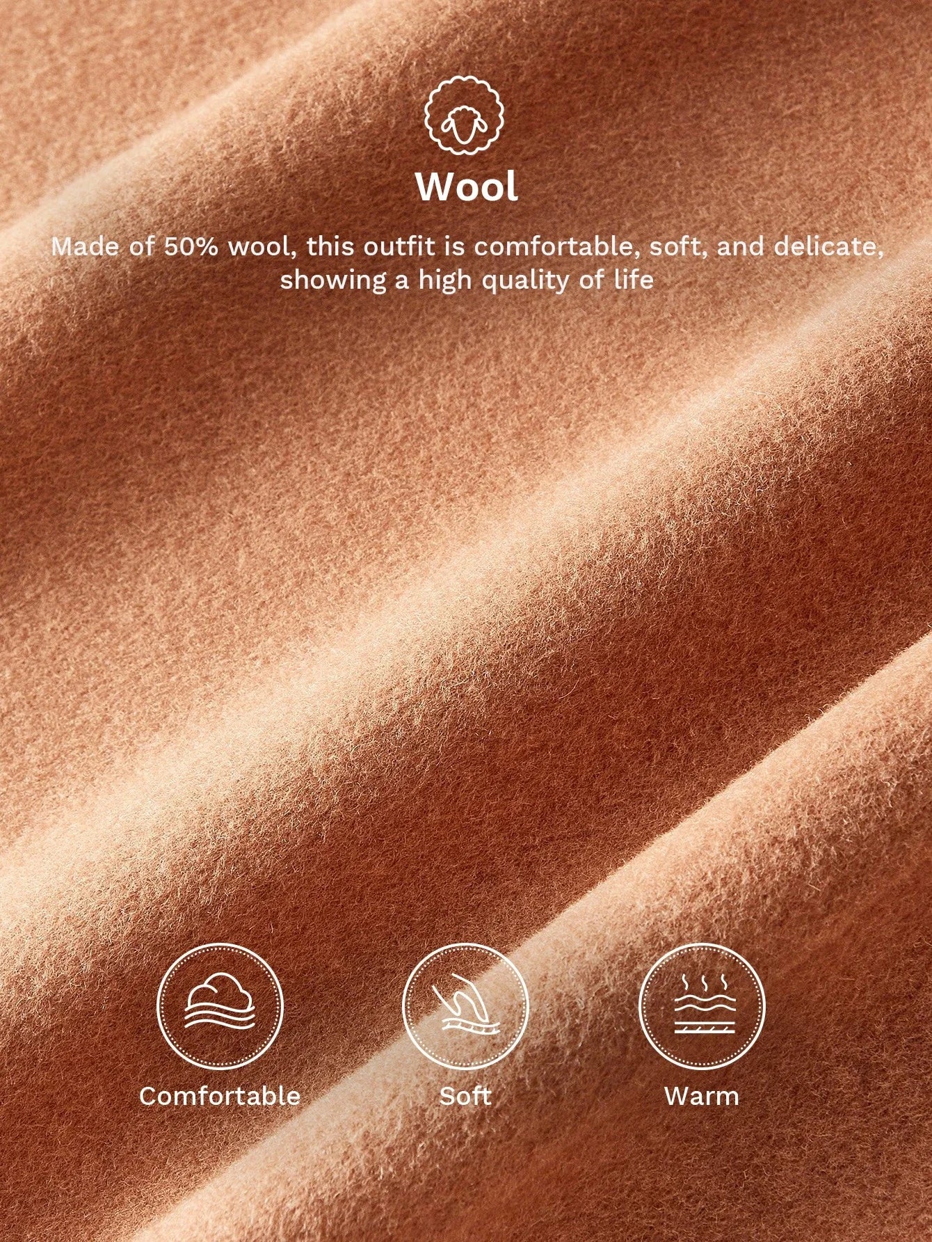 PREMIUM WOMENS WOOL CONTRAST FURRY COLLAR OVERCOAT AUTUMNWINTER