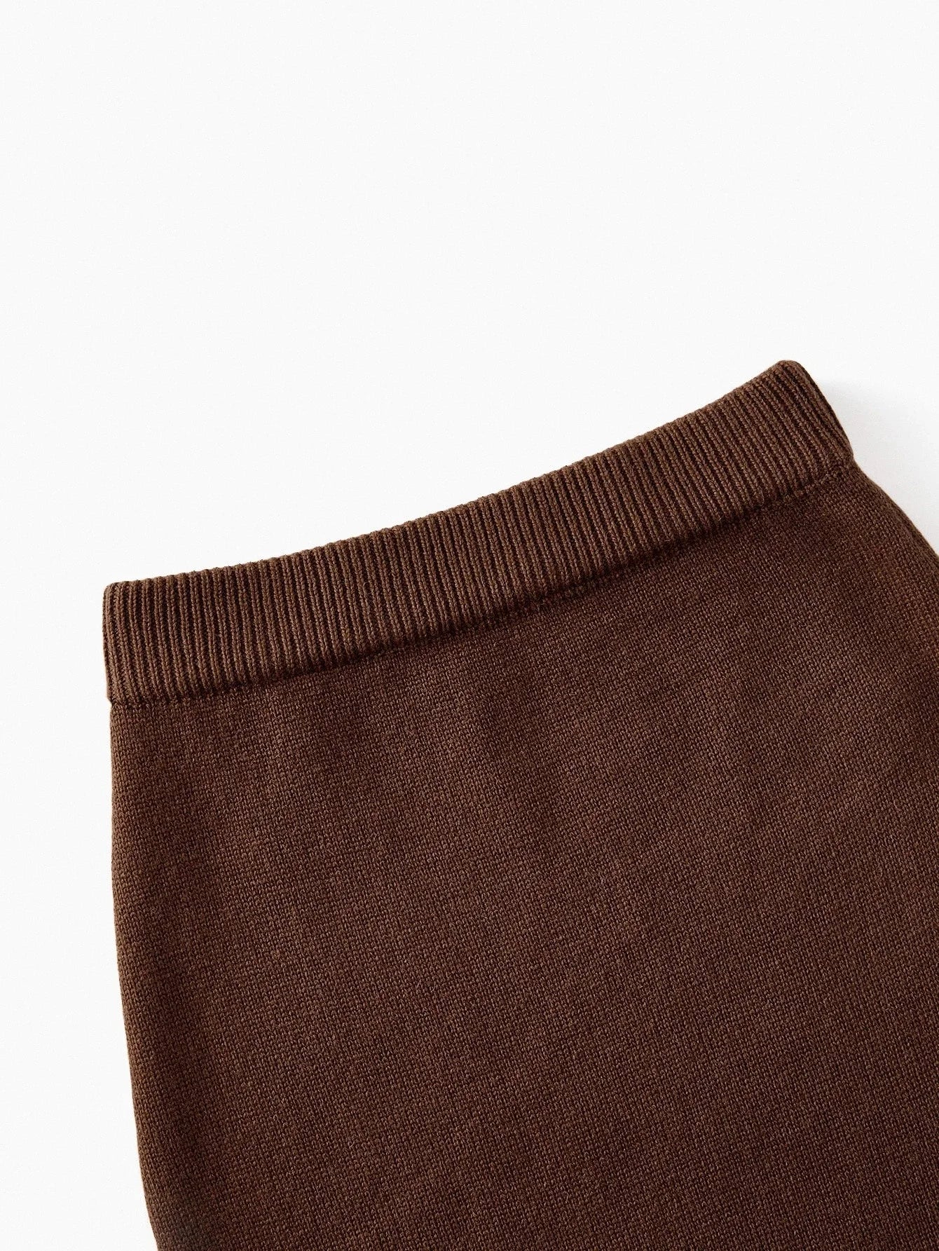 PREMIUM WOOL ASYMMETRICAL NECK TOP amp SKIRT SWEATER COORD