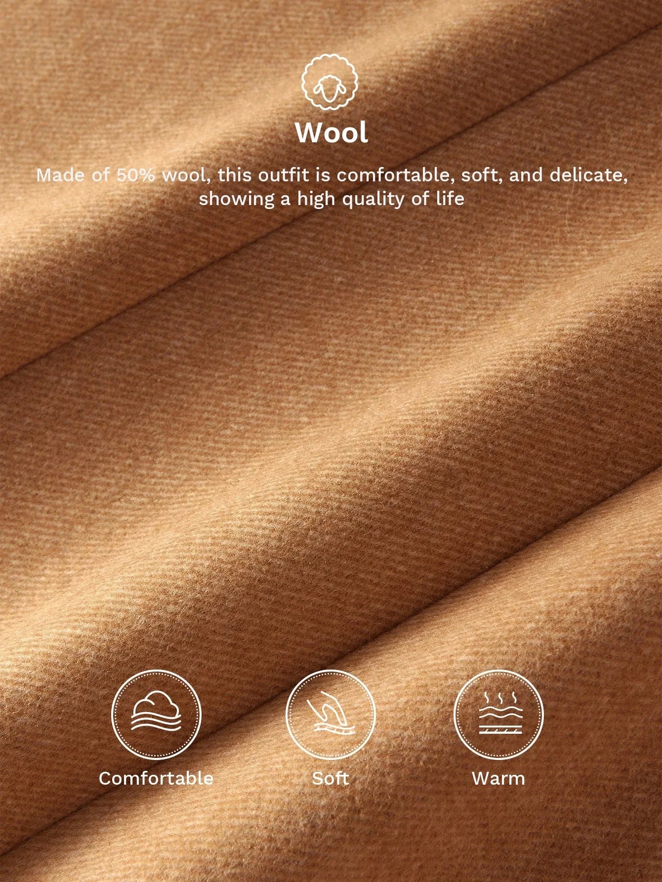 PREMIUM WOOL AUTUMNWINTER VINTAGESTYLE ELEGANT COMMUTER CONTRAST TRIM BLEND BELTED COAT