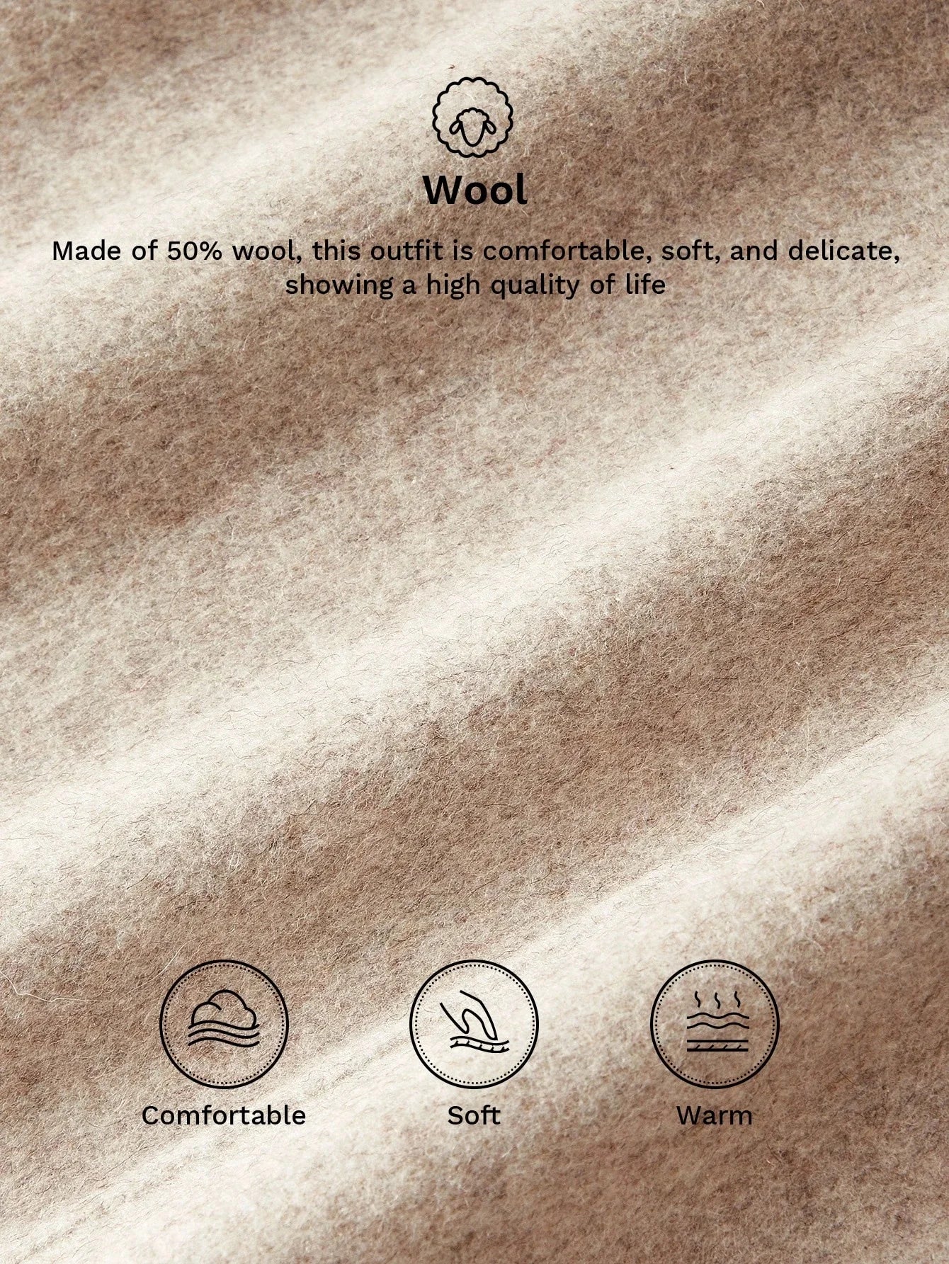 PREMIUM WOOL BELTED CONTRAST FAUX FUR OVERCOAT