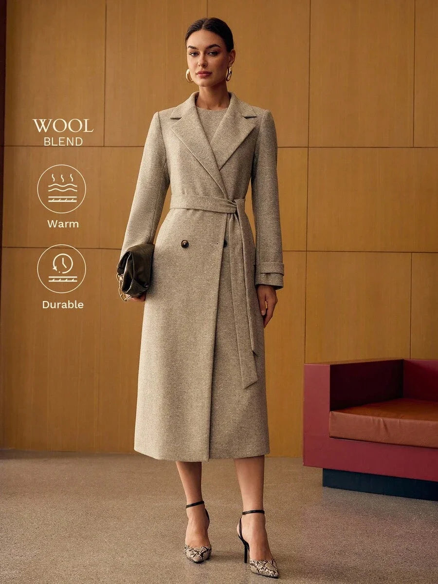 PREMIUM WOOL BELTED OVERCOAT