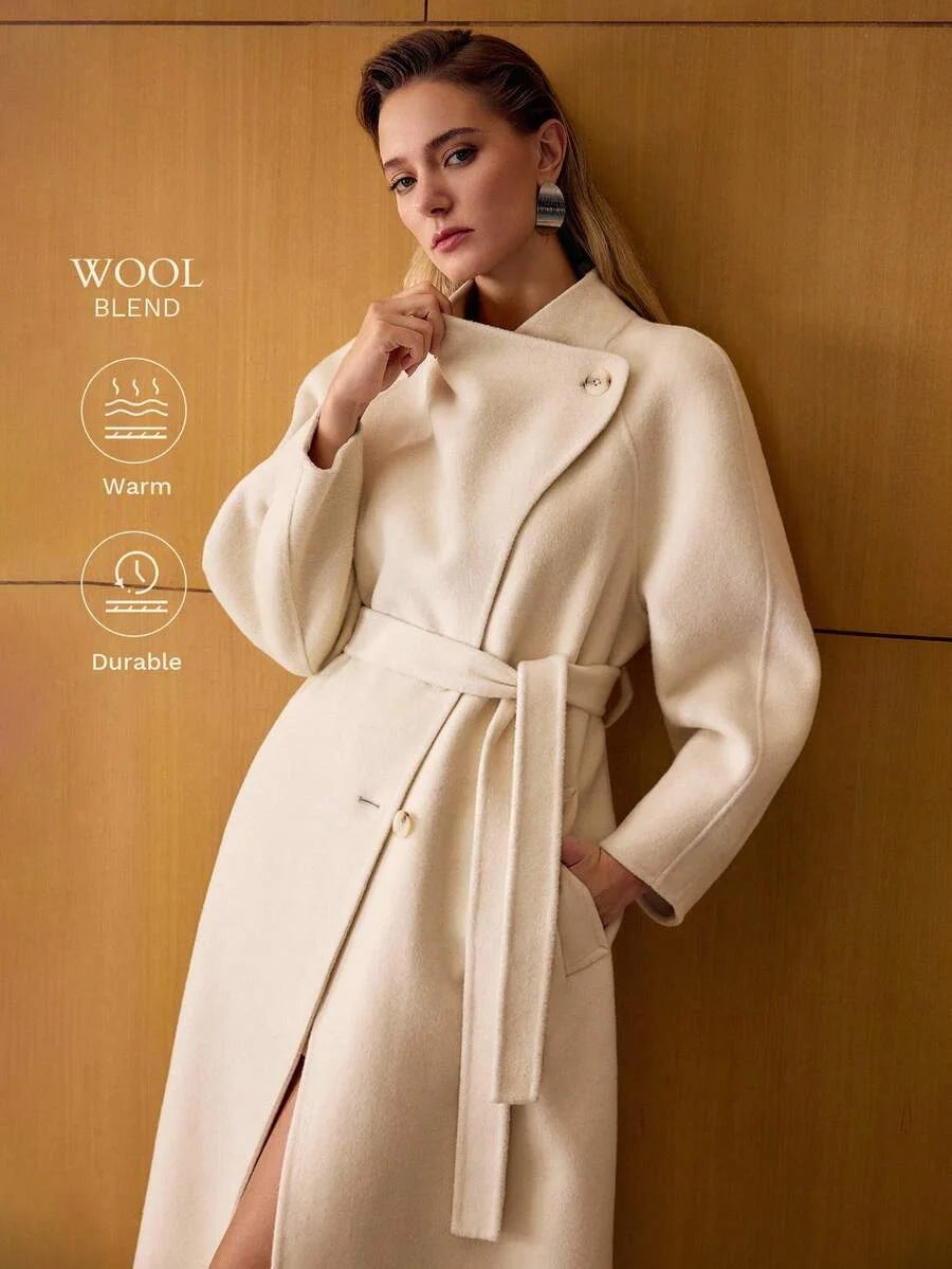 PREMIUM WOOL BELTED OVERCOAT