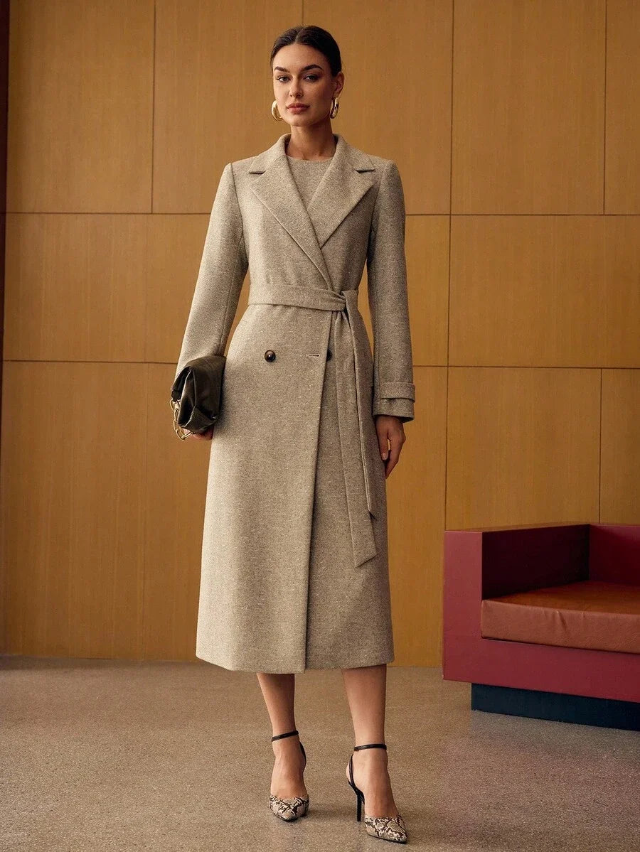 PREMIUM WOOL BELTED OVERCOAT