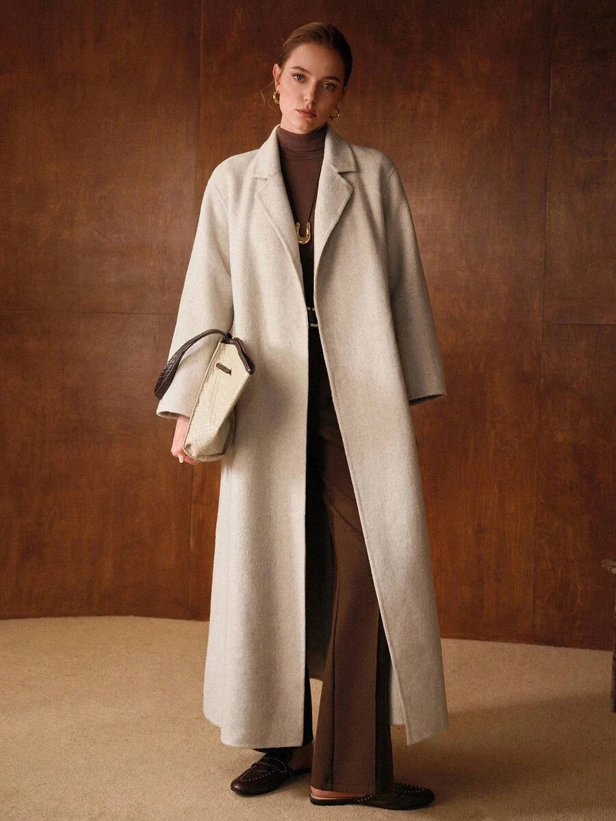 PREMIUM WOOL BELTED POCKET OVERCOAT