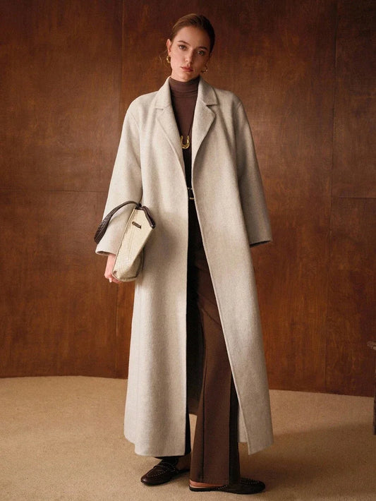 PREMIUM WOOL BELTED POCKET OVERCOAT