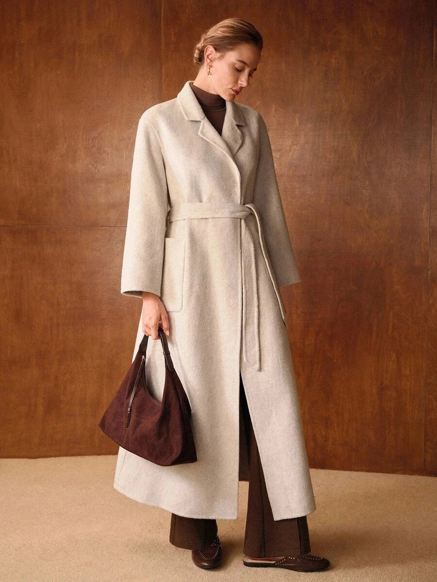 PREMIUM WOOL BELTED POCKET OVERCOAT