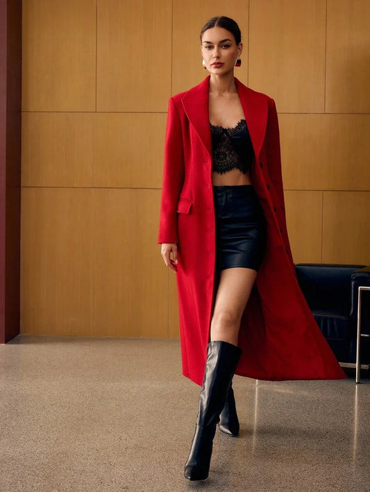 PREMIUM WOOL BUTTON UP OVERCOAT