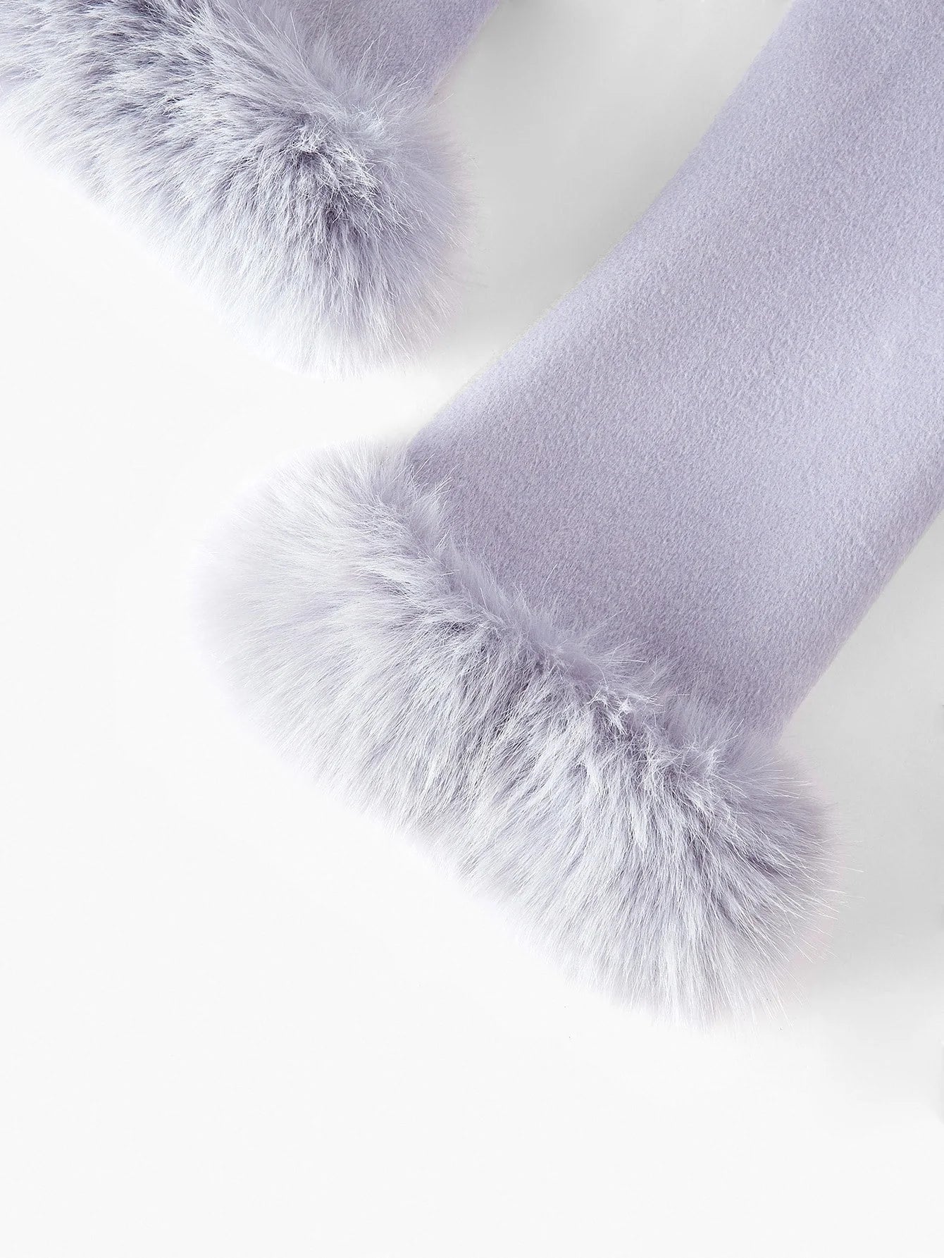 PREMIUM WOOL CONTRAST FAUX FUR OVERCOAT