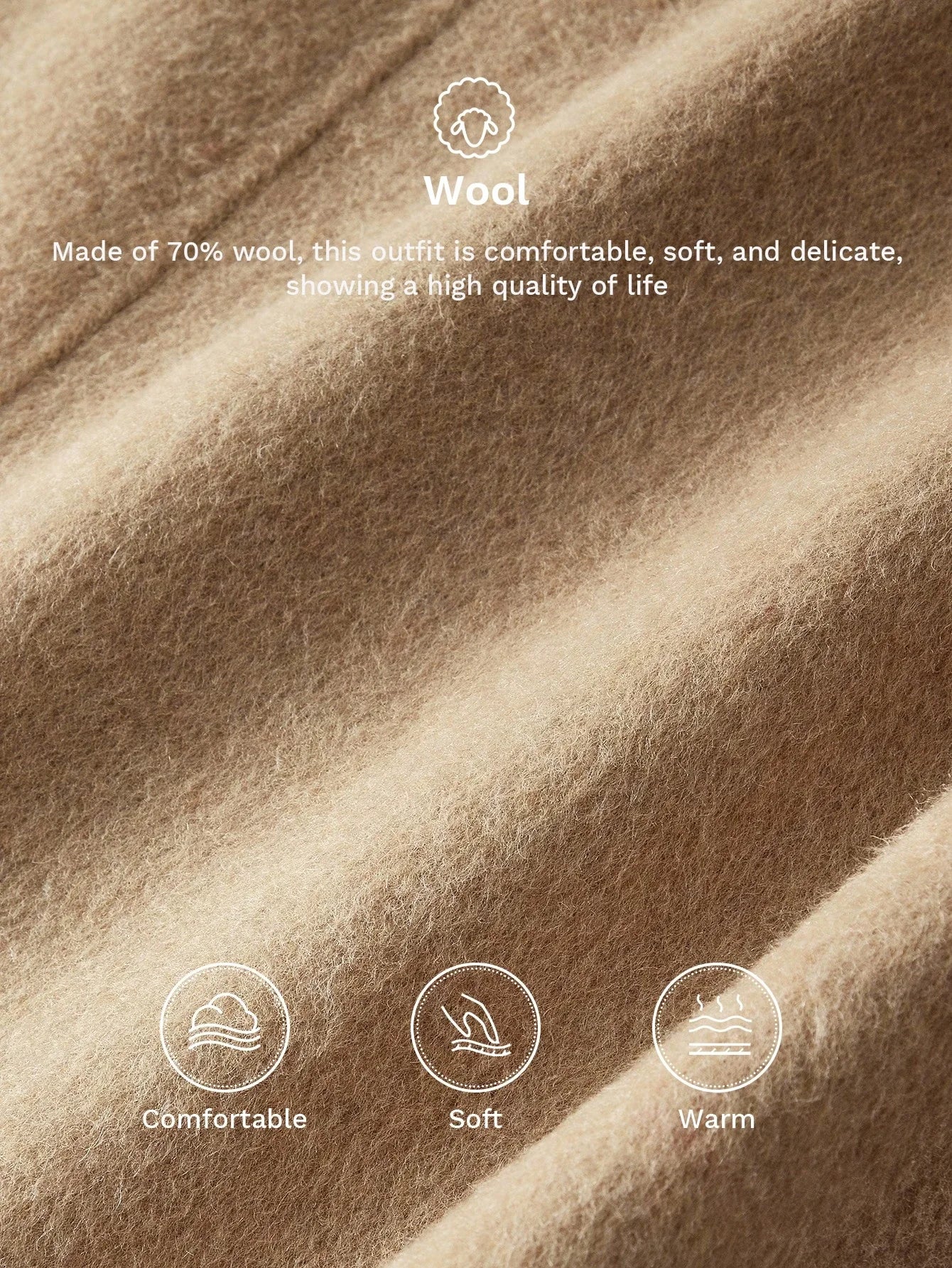 PREMIUM WOOL CONTRAST TRIM OVERCOAT