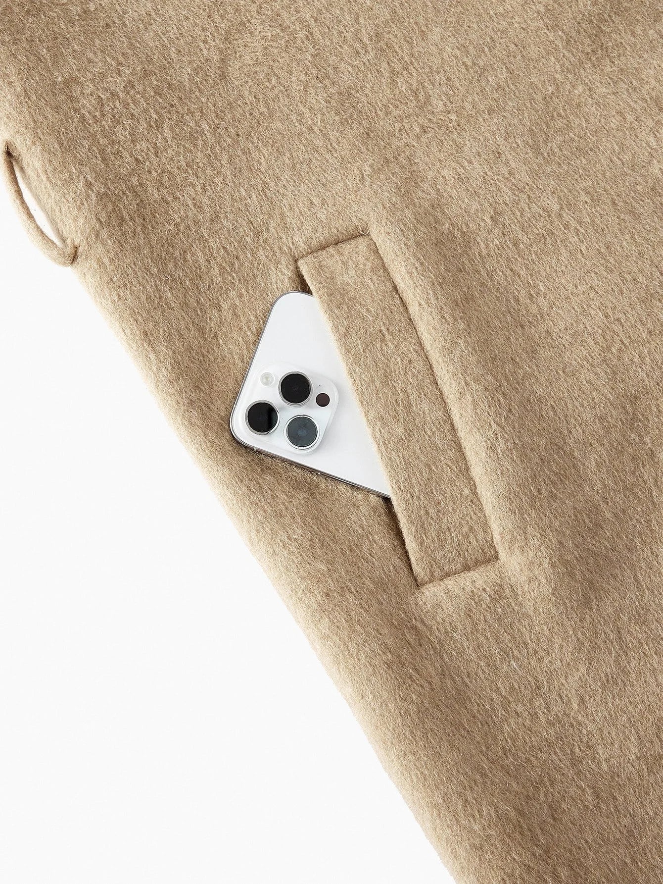 PREMIUM WOOL CONTRAST TRIM OVERCOAT