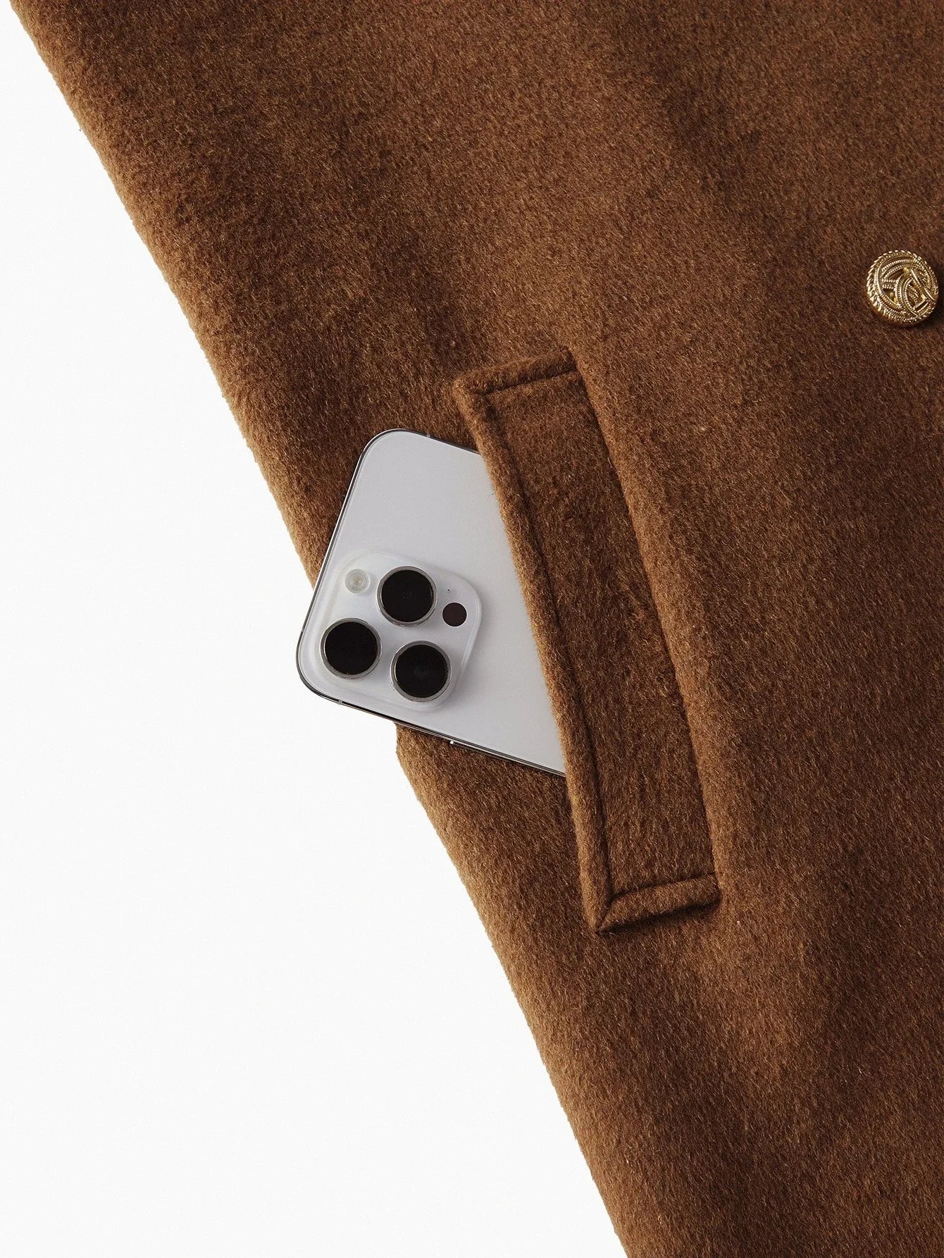 PREMIUM WOOL DOUBLE BREASTED BELTED OVERCOAT FALL WINTER