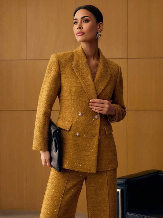 PREMIUM WOOL DOUBLE BREASTED BLAZER FOR AUTUMN amp WINTER