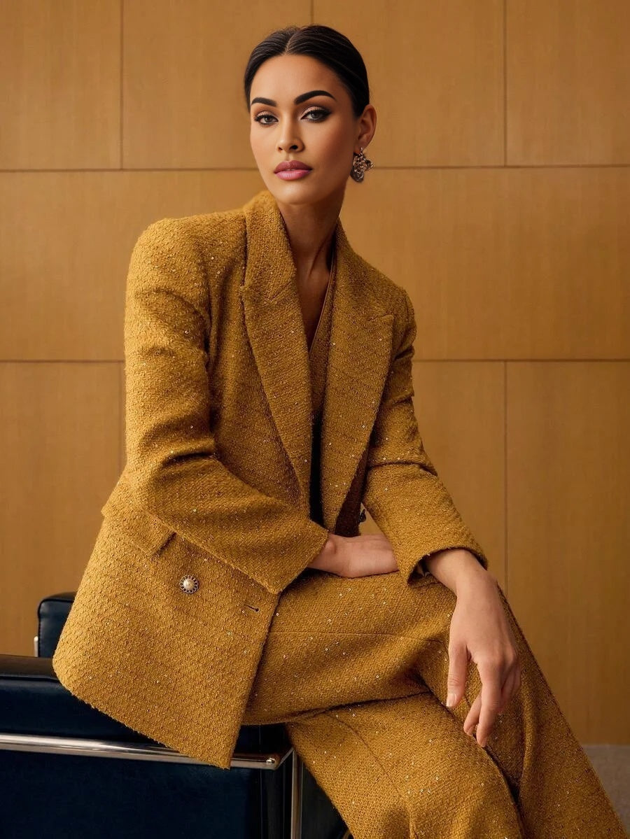 PREMIUM WOOL DOUBLE BREASTED BLAZER FOR AUTUMN amp WINTER