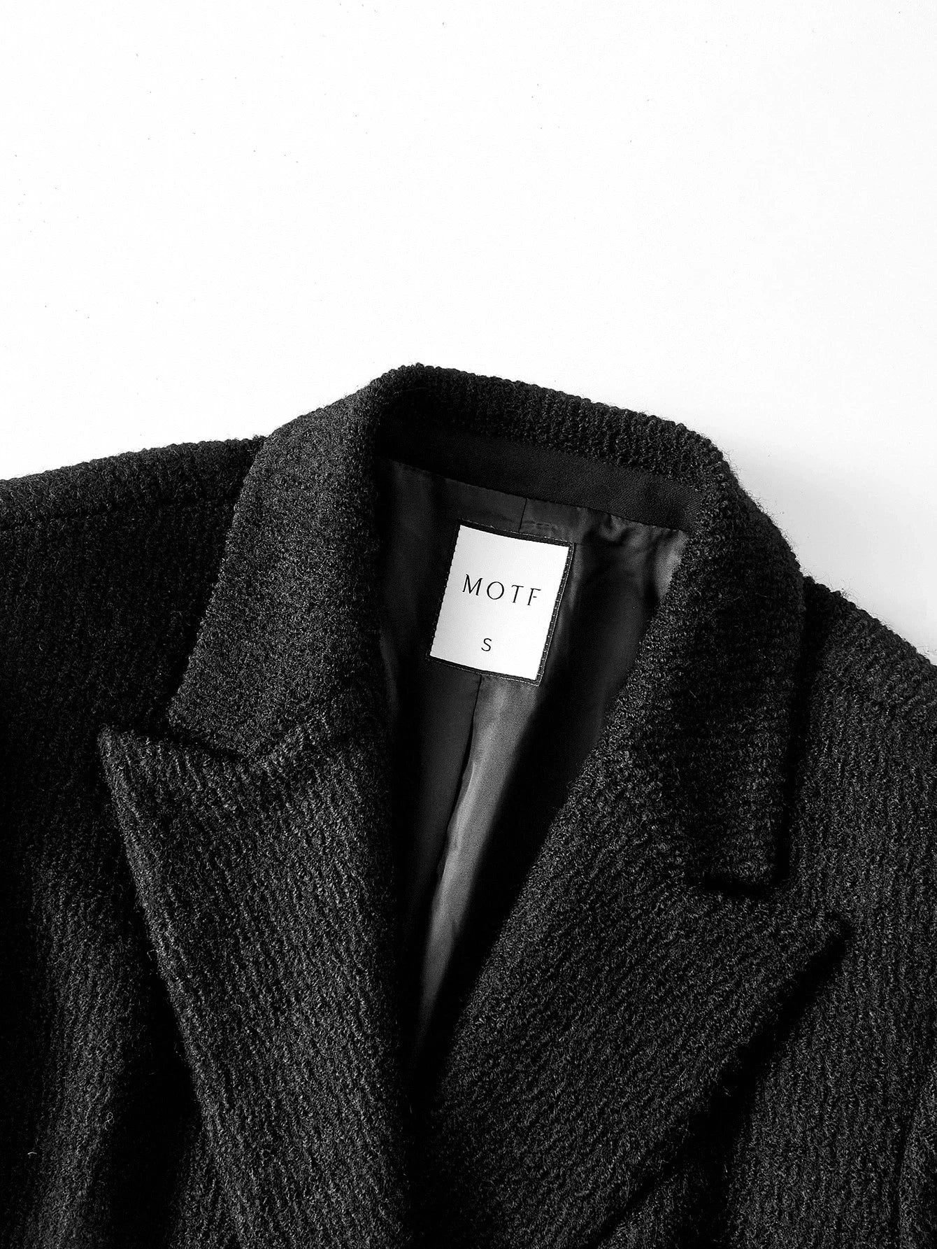 PREMIUM WOOL DOUBLE BREASTED BLAZER WITHOUT BELT