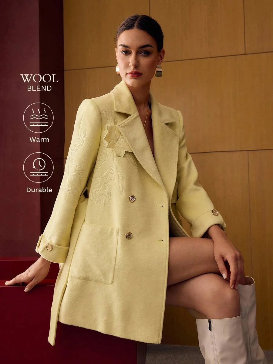 PREMIUM WOOL DOUBLE BREASTED OVERCOAT