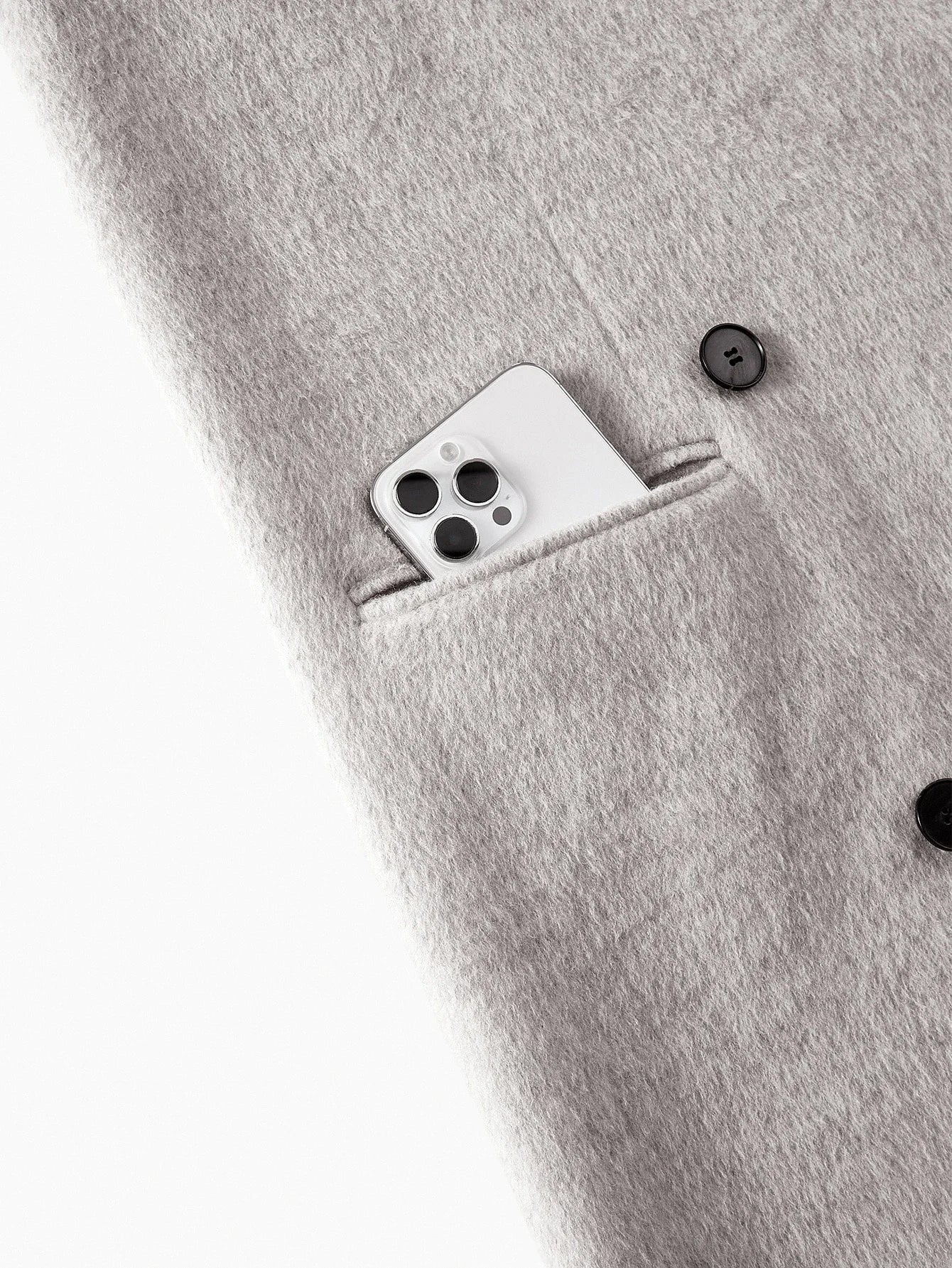 PREMIUM WOOL DOUBLE BREASTED OVERCOAT