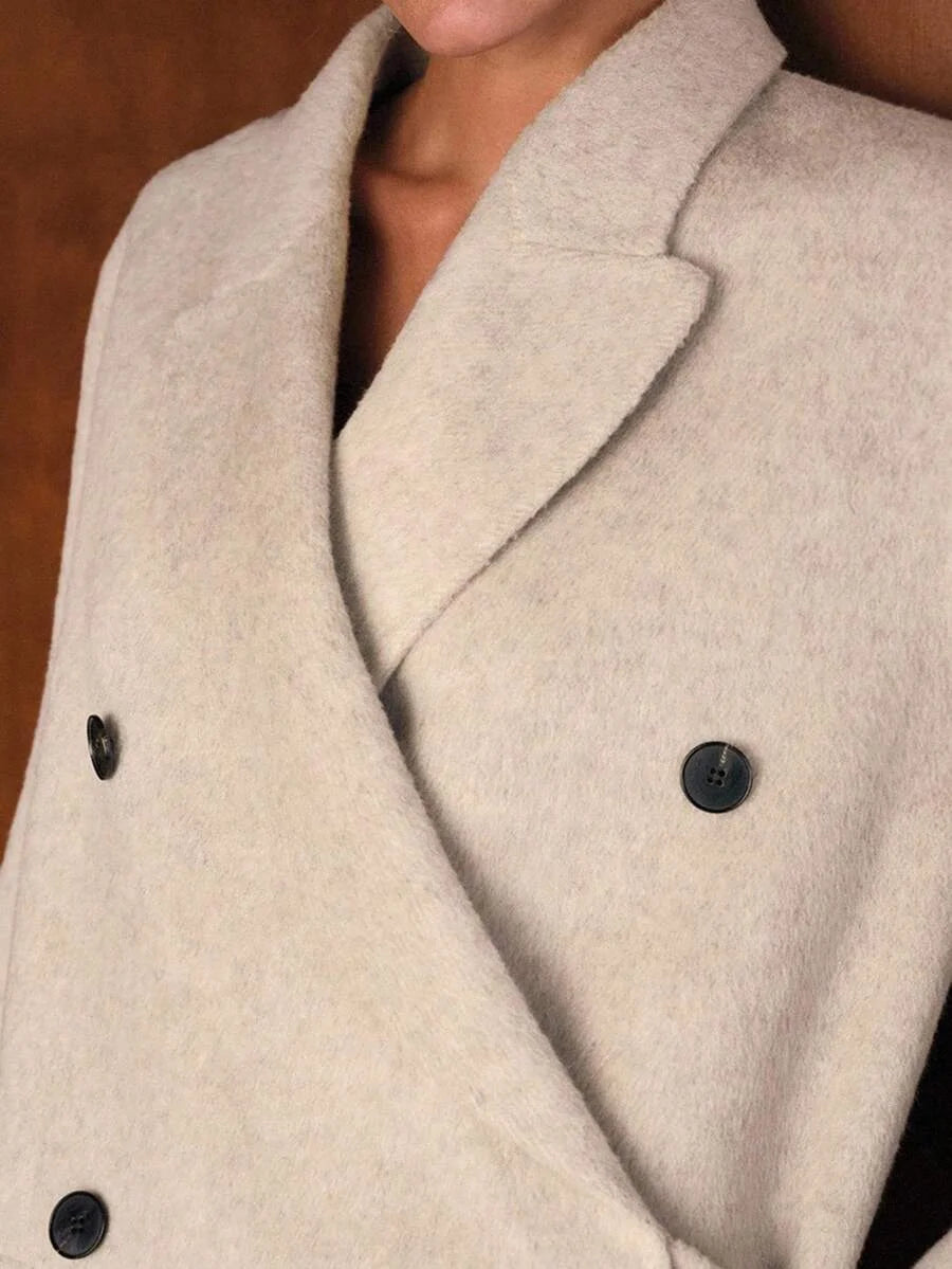 PREMIUM WOOL DOUBLE BREASTED OVERCOAT