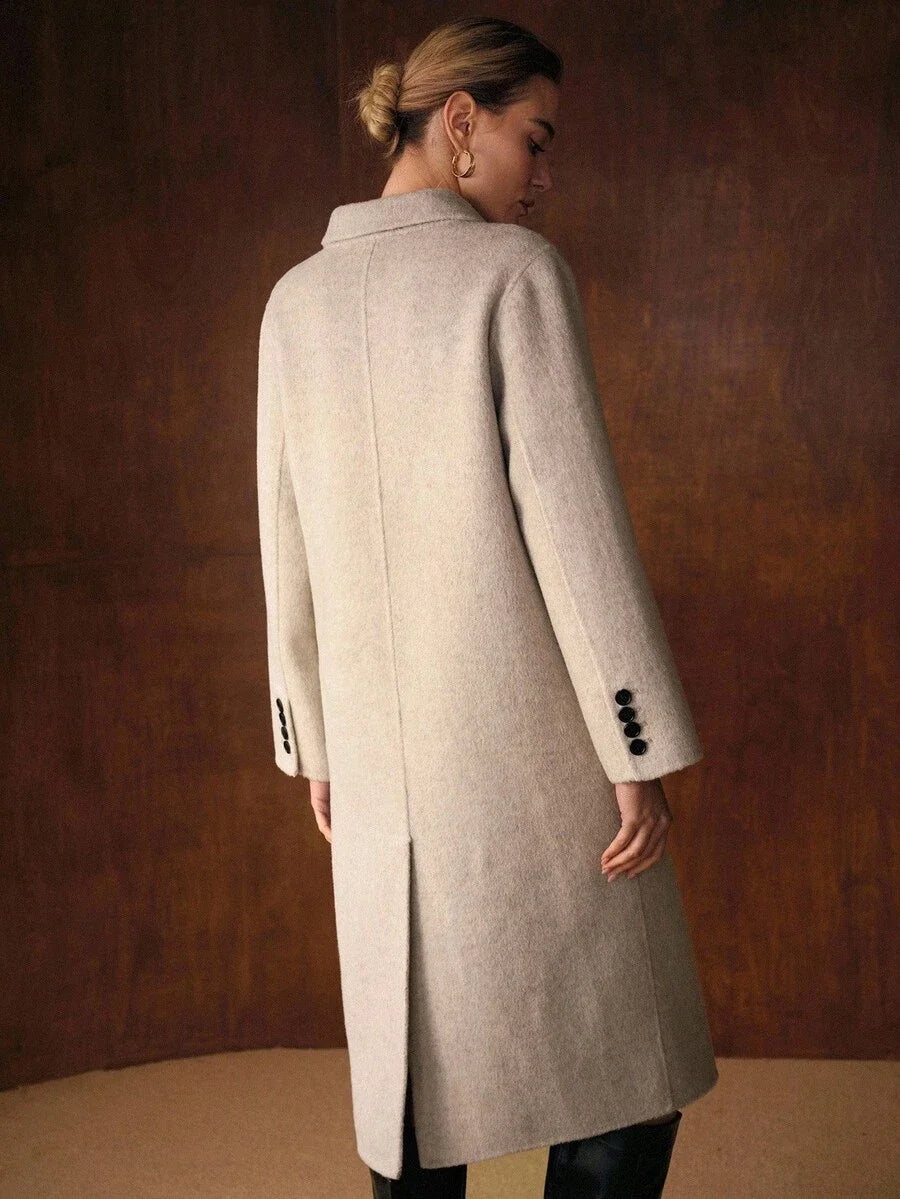 PREMIUM WOOL DOUBLE BREASTED OVERCOAT