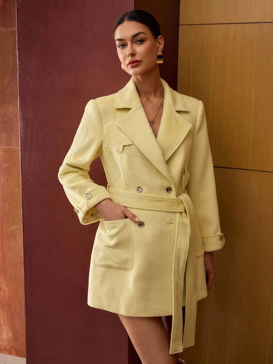 PREMIUM WOOL DOUBLE BREASTED OVERCOAT