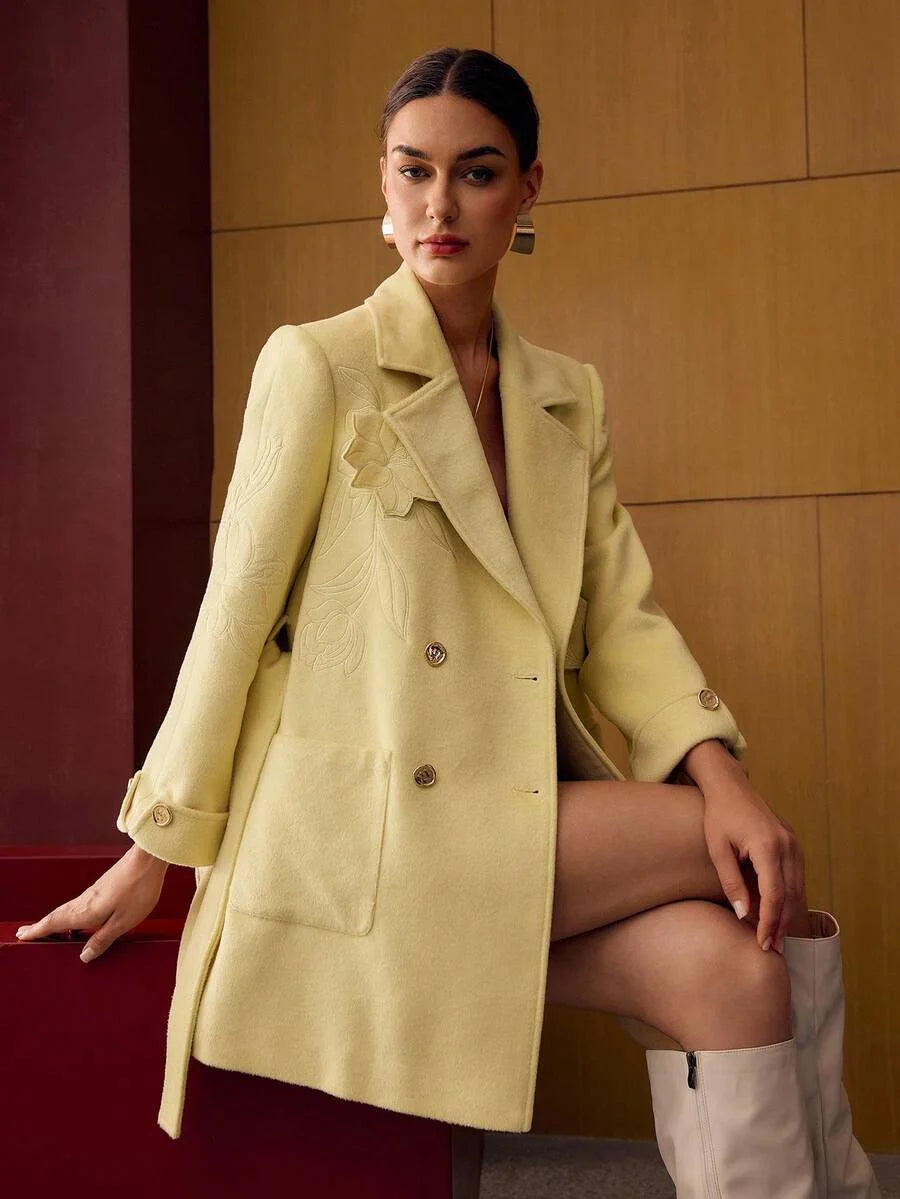 PREMIUM WOOL DOUBLE BREASTED OVERCOAT