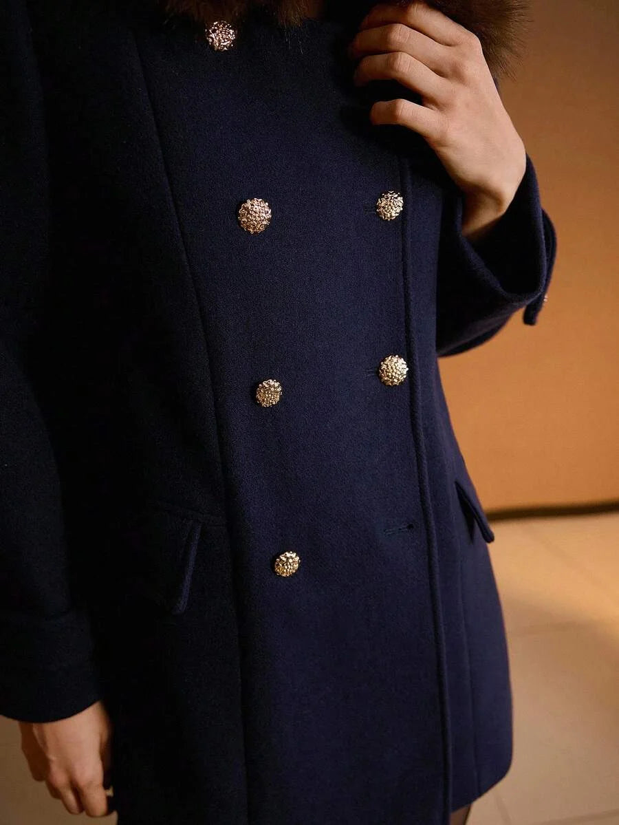 PREMIUM WOOL DOUBLE BREASTED OVERCOAT AUTUMNWINTER