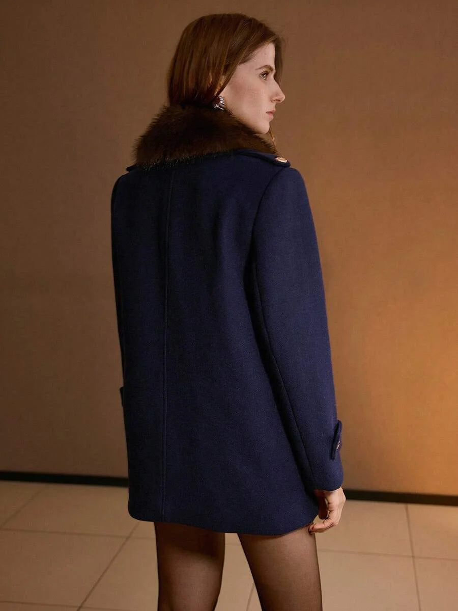 PREMIUM WOOL DOUBLE BREASTED OVERCOAT AUTUMNWINTER