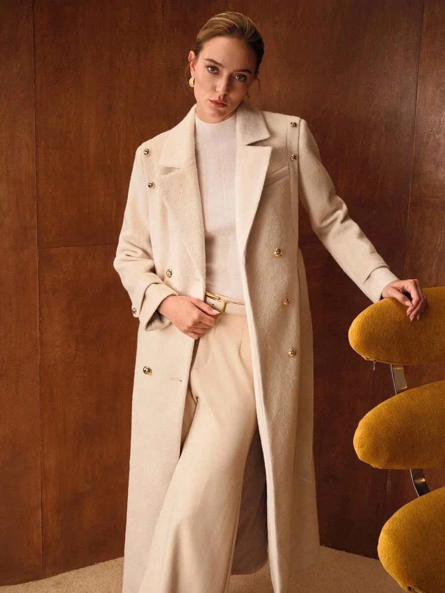 PREMIUM WOOL DOUBLE BREASTED OVERCOAT FOR AUTUMN amp WINTER