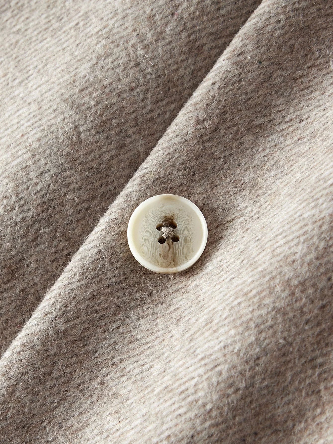 PREMIUM WOOL ELEGANT COMMUTER ROMANTIC CINCHED WAIST HERRINGBONE BLEND COAT AUTUMNWINTER