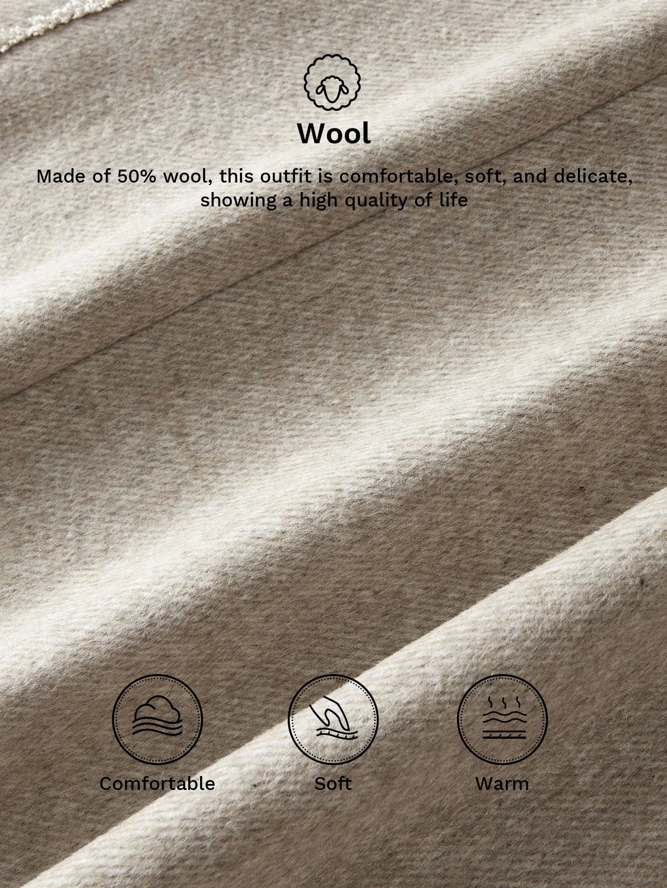 PREMIUM WOOL ELEGANT COMMUTER ROMANTIC CINCHED WAIST HERRINGBONE BLEND COAT AUTUMNWINTER