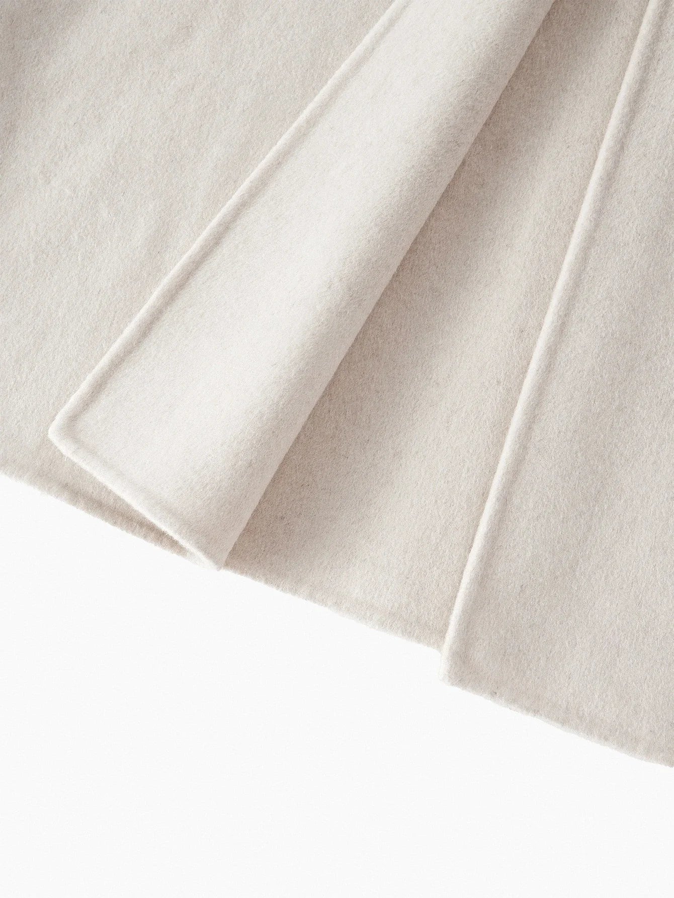 PREMIUM WOOL EMBROIDERY LAPEL COLLAR BUCKLE BELTED OVERCOAT