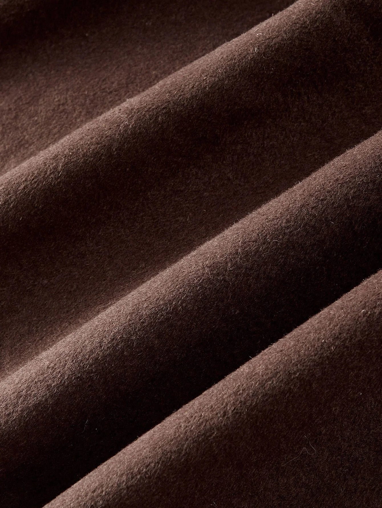 PREMIUM WOOL FUZZY COLLAR OVERCOAT