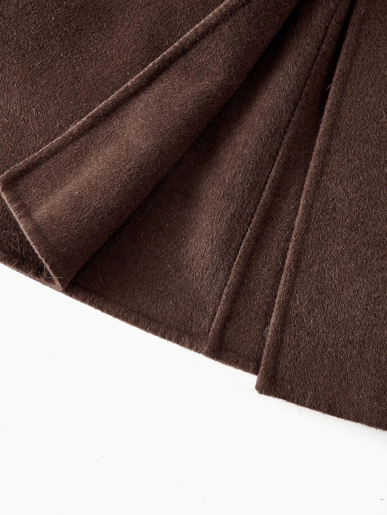 PREMIUM WOOL FUZZY COLLAR OVERCOAT