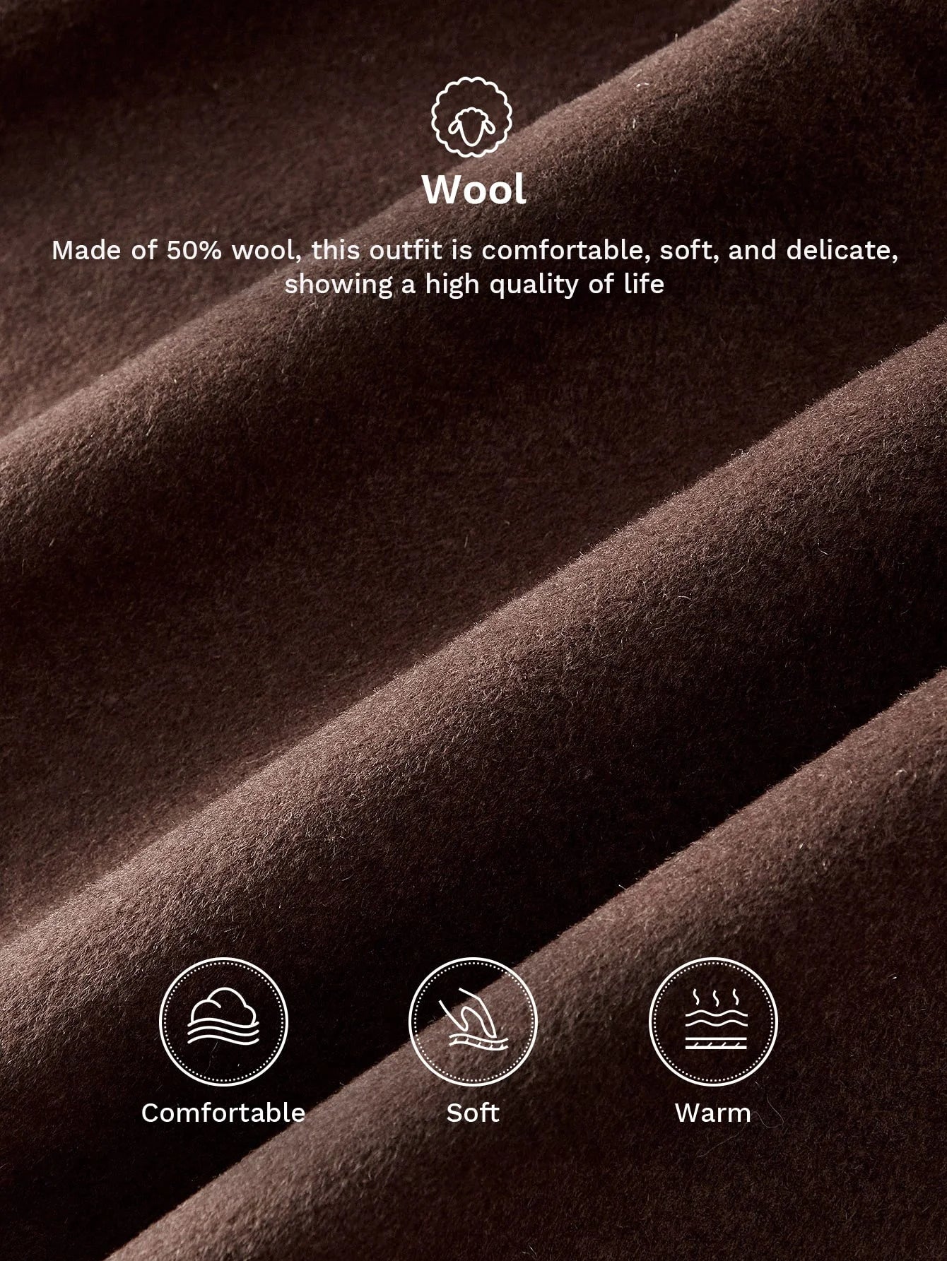 PREMIUM WOOL FUZZY COLLAR OVERCOAT