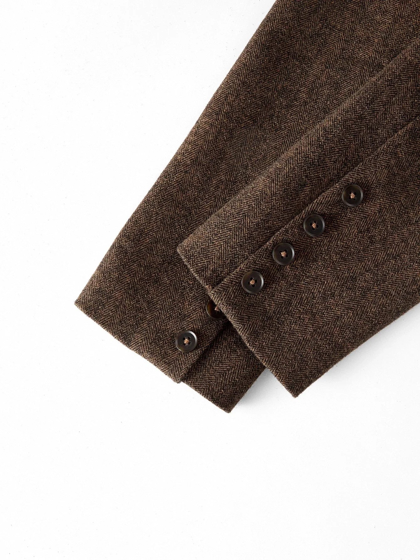 PREMIUM WOOL LAPEL COLLAR BELTED BLAZER