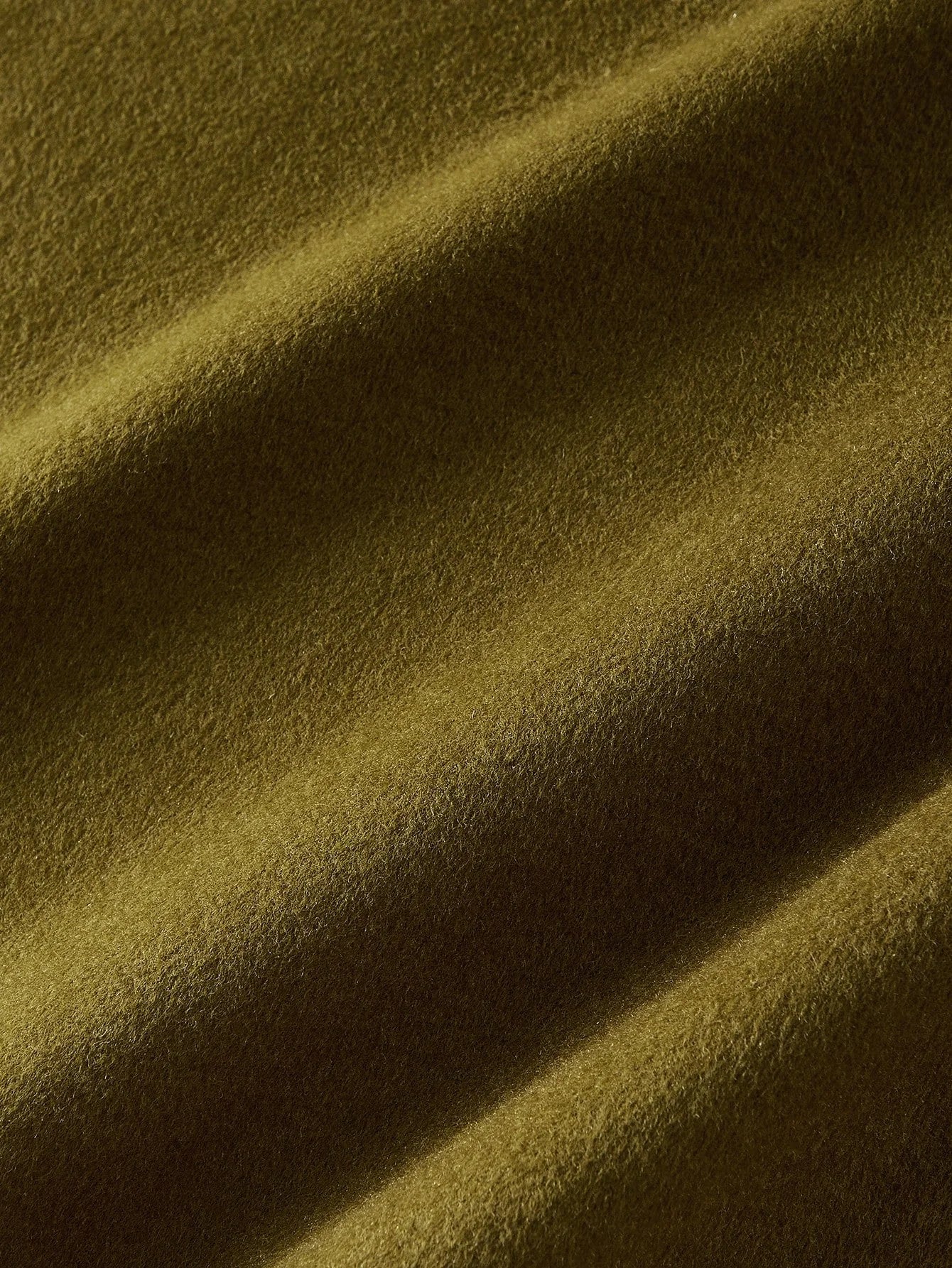 PREMIUM WOOL LAPEL COLLAR DOUBLE BREASTED PLACKET OVERCOAT