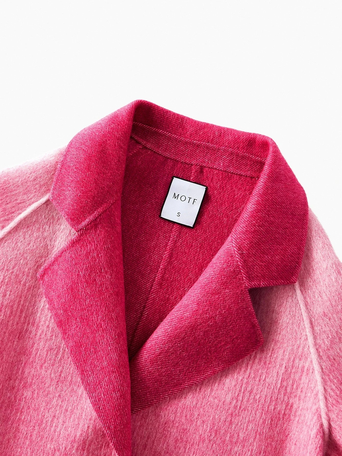 PREMIUM WOOL OMBRE BELTED OVERCOAT