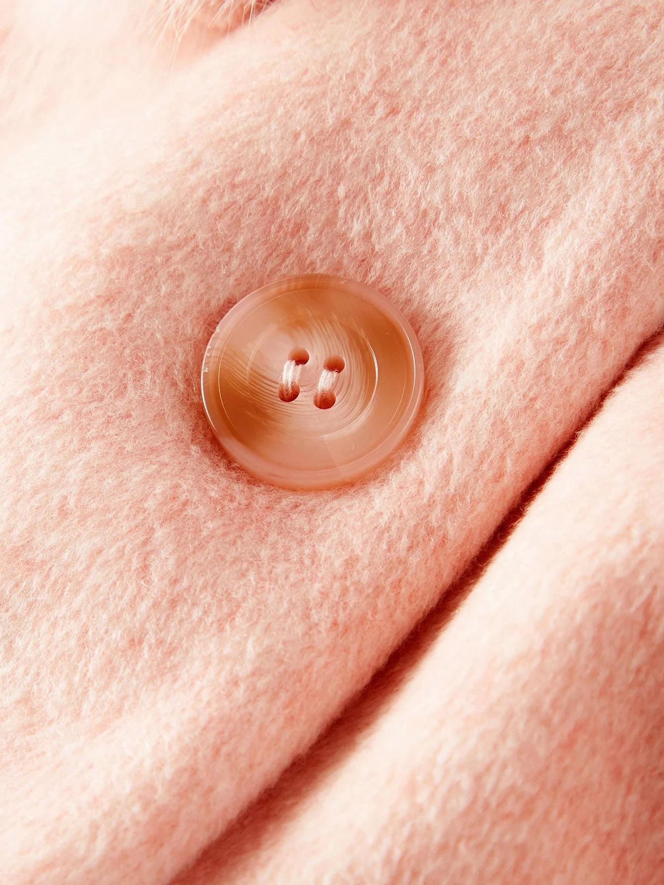 PREMIUM WOOL PEAK COLLAR WAIST CONTRAST FLUFFY POCKET OVERCOAT MINIMALIST amp ELEGANT