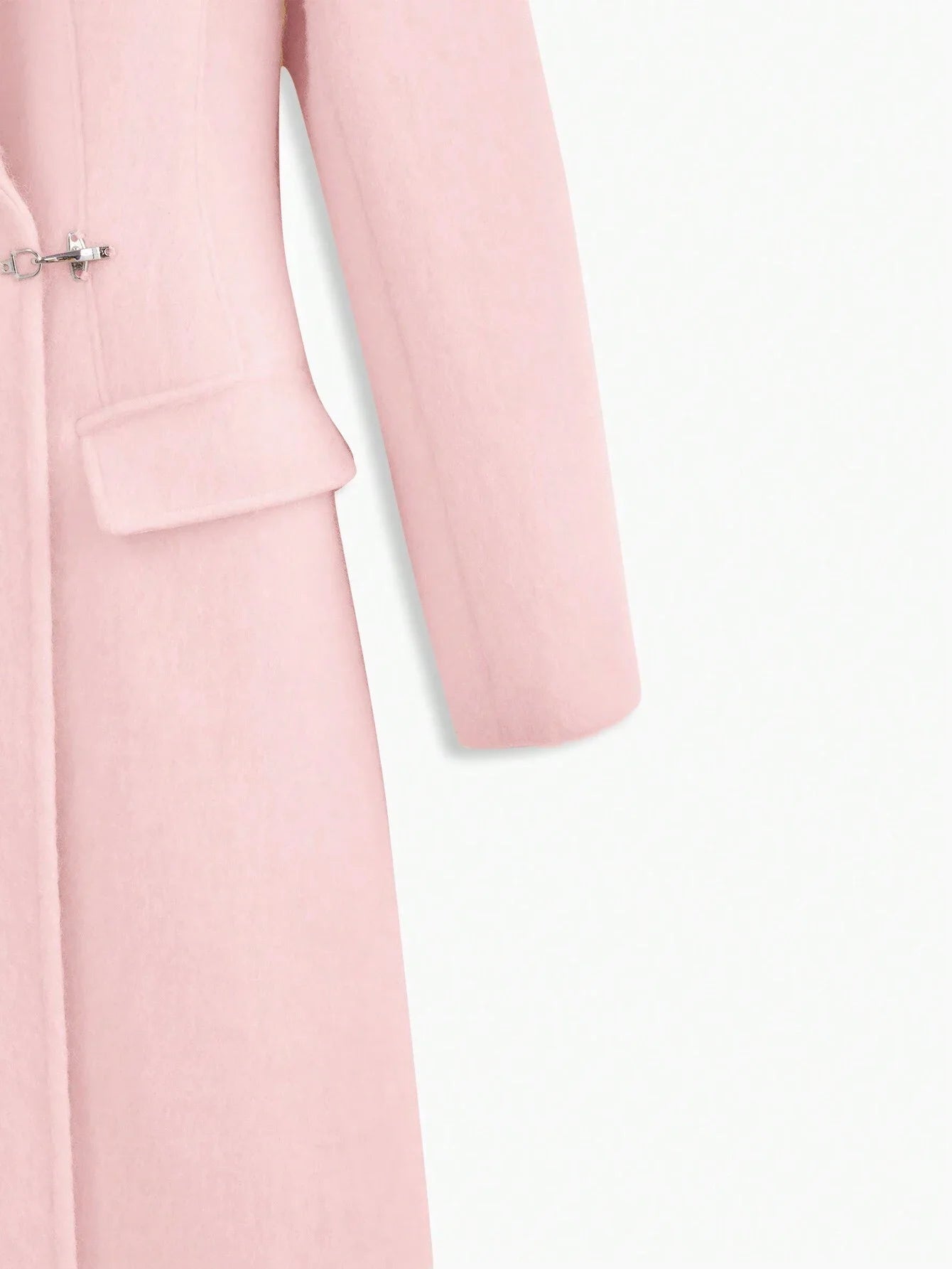 PREMIUM WOOL PEAK LAPEL SLIT BACK OVERCOAT